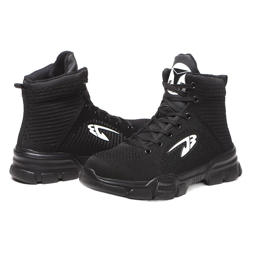 Защитные рабочие ботинки для мужчин с пружинным подошвенным усилением, защитой от ударов и проколов, комфортные, дышащие, со стальным подноском