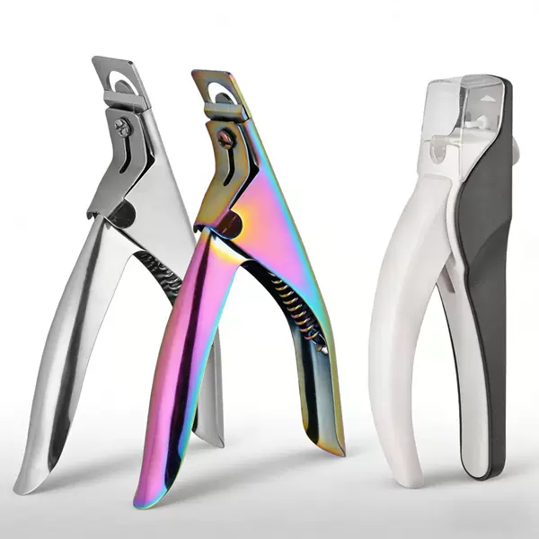 Stainless Steel Nail Clippers Flat U-Shaped Anti-Splash Nail Trimming Tool Extension Nail Clipper
