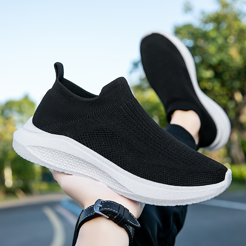 Transfronterizos de tamaño grande otoño nuevos zapatos deportivos casuales para hombres y mujeres, tendencia de moda de un zapato de malla transpirable
