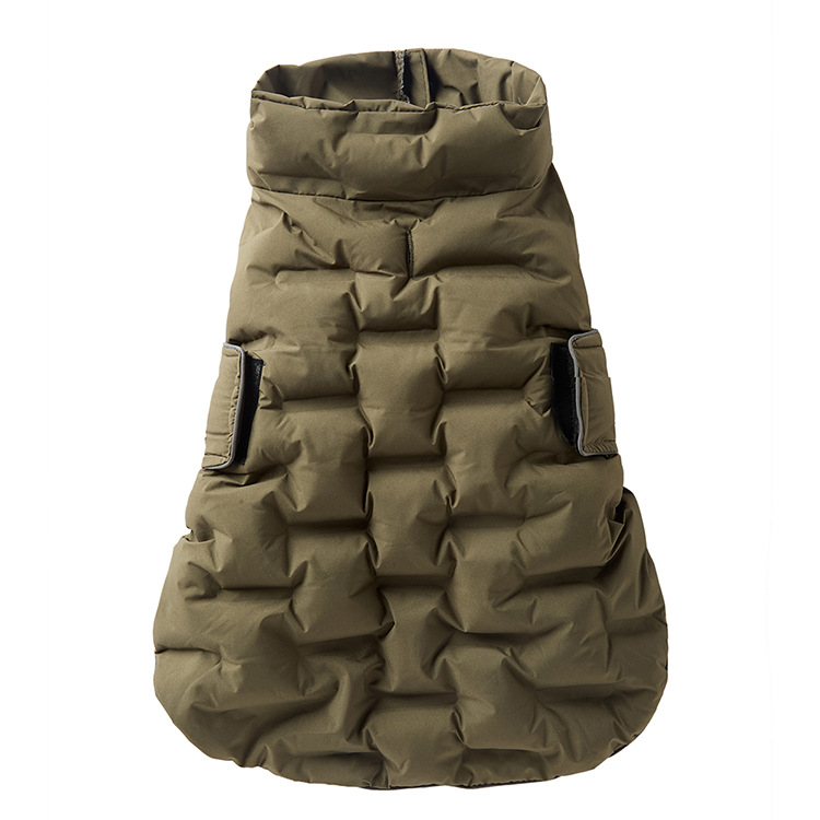 Winterjas voor honden van middelgrote en grote rassen – Geïsoleerde, winddichte jas met zachte katoenen voering voor koud weer_voghion.com