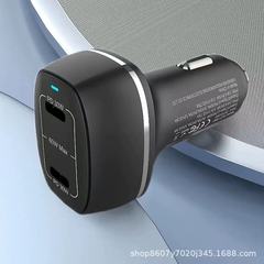 C119车载充电器手机PD车充适用14苹果13pro12快充双口点烟器充电