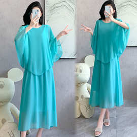 2025新款跨境禅修服女茶服古琴服仙气飘逸收腰显瘦气质国风连衣裙