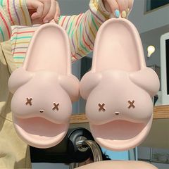 2024新款呆萌狗踩屎感拖鞋女夏季外穿情侶家居學生防滑防臭涼拖鞋