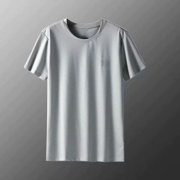 Men's Solid Color Simple Style Round Neck Short Sleeve Loose Men's T-shirt display picture 3