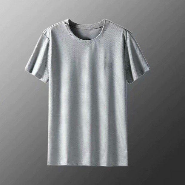 Hombres Color Sólido Estilo Simple Cuello Redondo Manga Corta Suelto Camiseta Hombre display picture 3