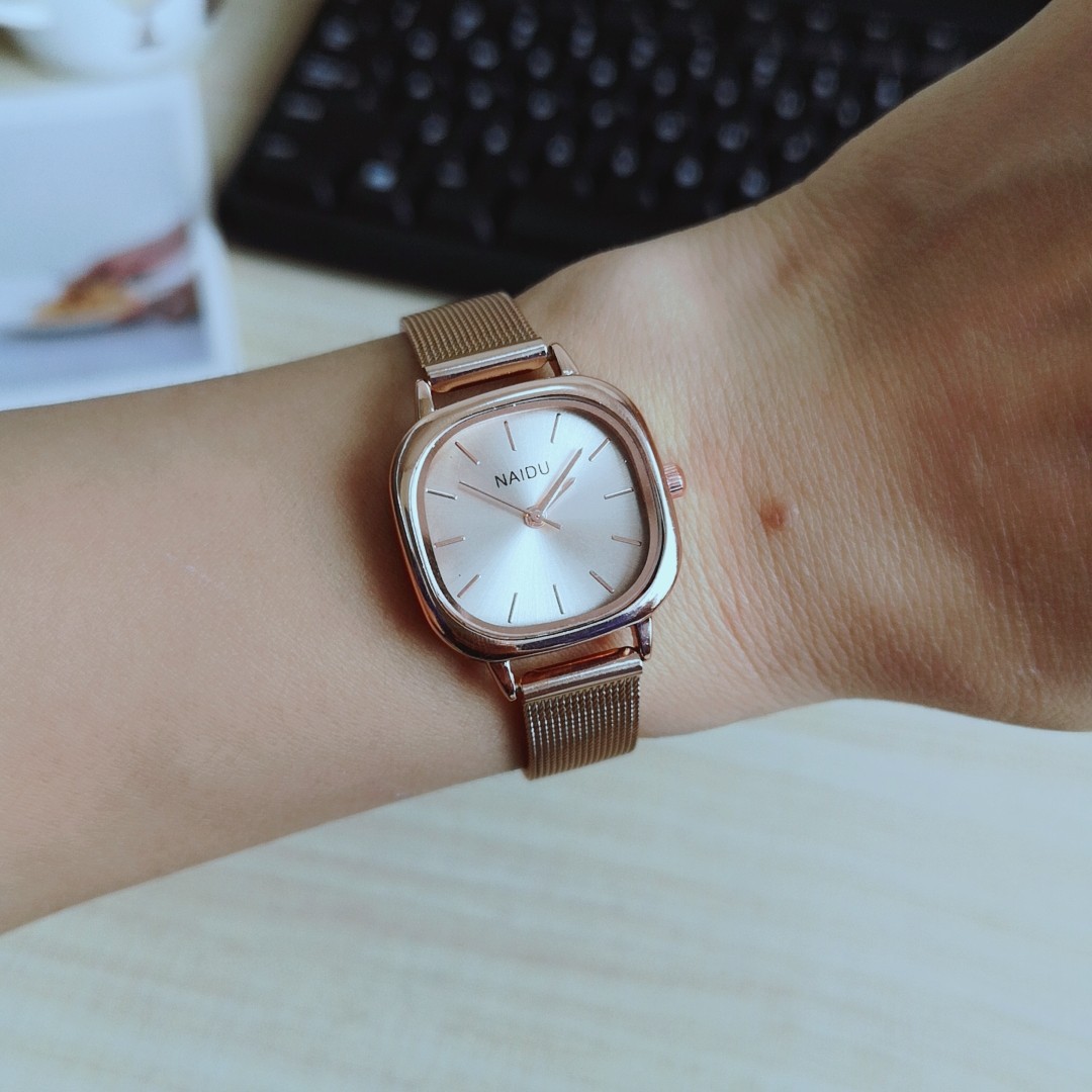 Buckle Buckle Style Simple Style Solid Color Buckle Quartz Watch Women's Watches