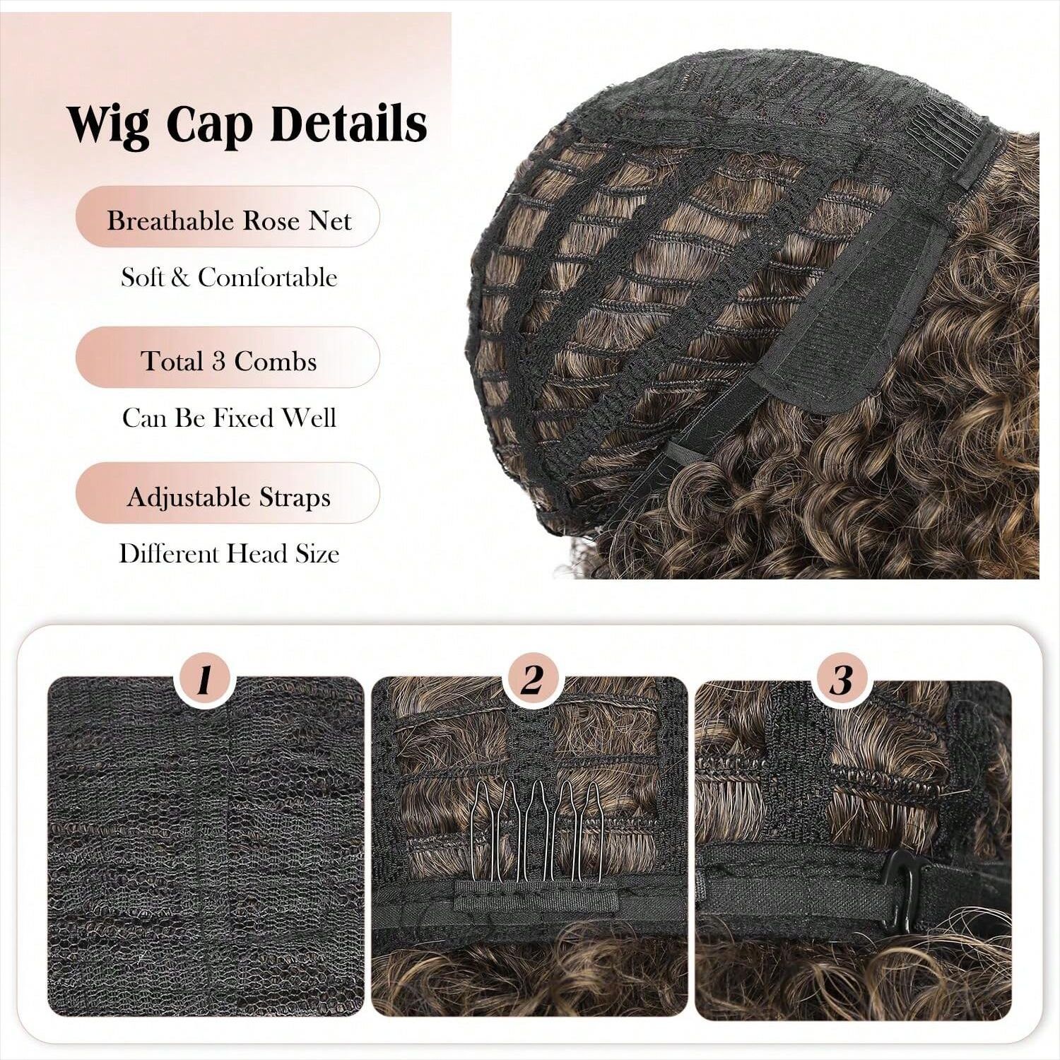 wigs for women African fashion explosive curly hair chemical fiber headpiece spring curl short curly hair spot_voghion.com