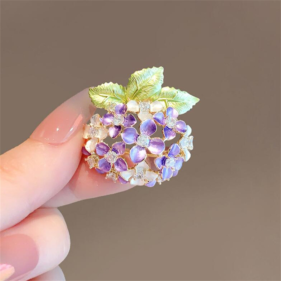 Lady Flower Alloy Enamel Women's Brooches display picture 1