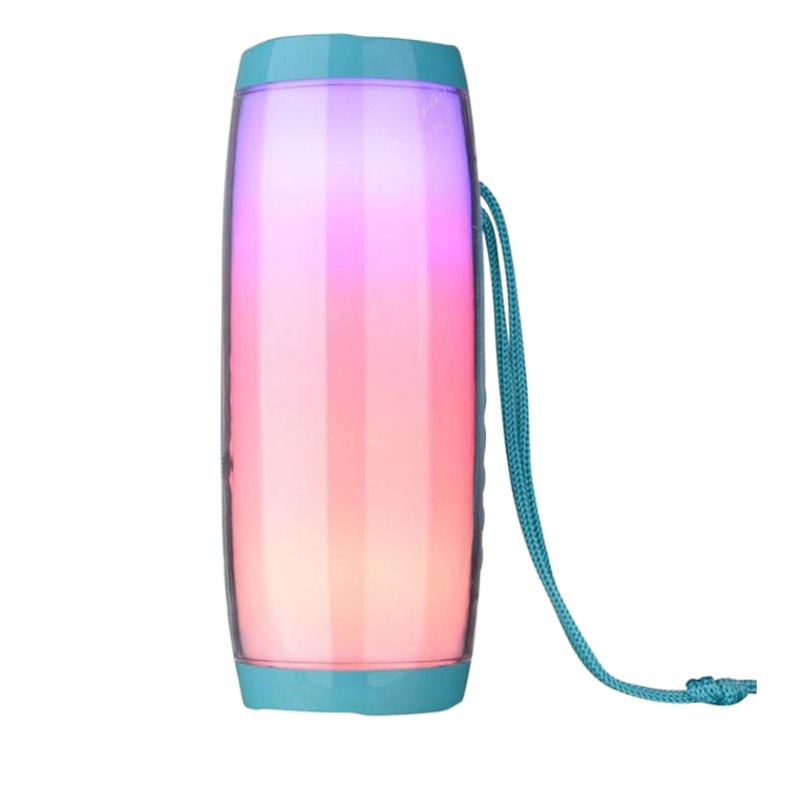 Altavoz Bluetooth TG157 Transfronterizo con Luces LED Pulsantes de Colores, Bajos Potentes Creativos, Sonido Ambiental, Altavoz Pequeño con Ranura para Tarjeta.