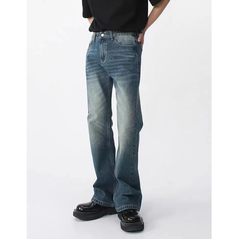 Factory Direct Sale M7 American High Street Flared Jeans Unisex Trendy Loose Straight Slim Vibe Floor-Length Pants Factory Direct Sale M7 American High Street Flared Jeans Unisex Trendy Loose Straight Slim Vibe Floor-Length Pants