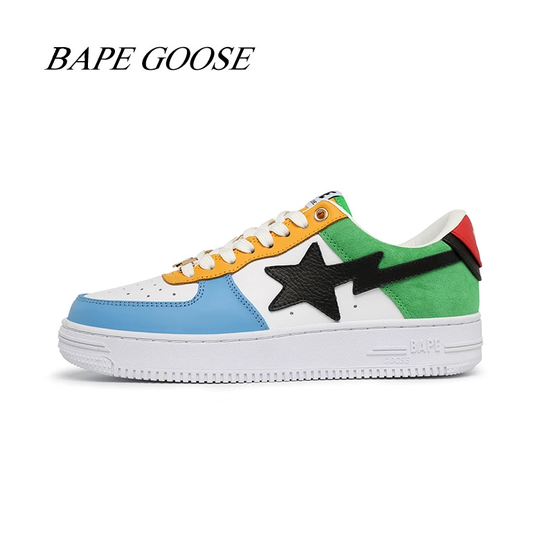 Лакированная кожа BAPE GOOSE FORCE Low-Air FORCE Vibe Color STA Mandarin Ducks для мужчин и женщин, спортивная обувь для досуга