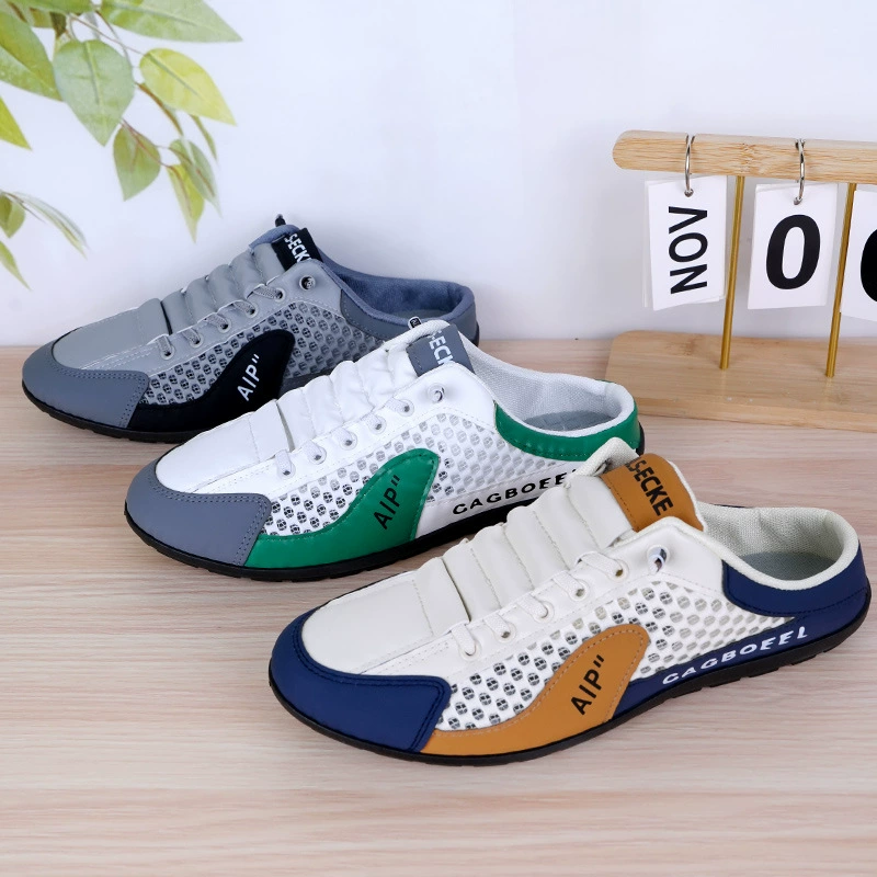 Men's breathable summer slippers, plus size