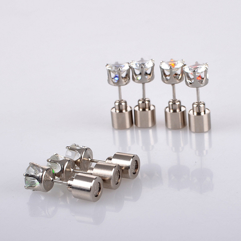 1 Pair Simple Style Crown Irregular Plating Metal Ear Studs display picture 2