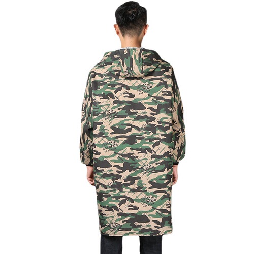 Camouflage Coverall Anti-stain Oil-proof Kitchen Apron Summer Protective Workwear Men's Long Sleeve Gown Protective Clothing Workwear