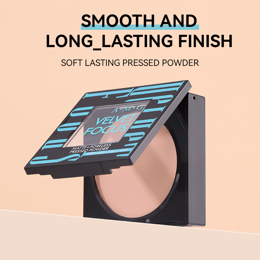 Cross-Border Popular Makeup Product Amg Square Powder Compact, Multi-Color Waterproof Long-Lasting Concealer and Brightener That Doesn'T Smudge Easily Powder