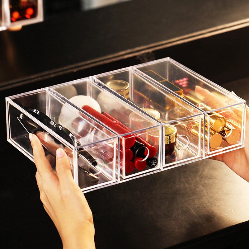Dust-Proof Drawer-Type Glasses Storage Box Transparent Multi-Layer Sunglasses Display Rack Compartment Acrylic Storage Box