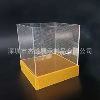 土豪金展示盒子 珠光金色亚克力包装盒 银色有机玻璃陈列盒