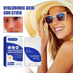 EELHOE Hyaluronic Acid Protective Stick, Moisturizing, Thin and Light, Refreshing, Hydrating, Sunscreen, Waterproof SPF50+, UV Protection