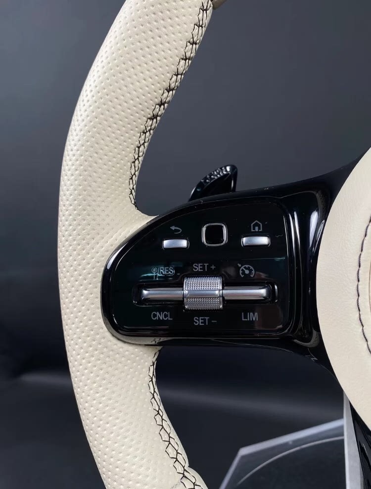 Mercedes-Benz AMG leather steering wheel assembly upgrade for W204, W205, W212, etc. 809 non-destructive installation