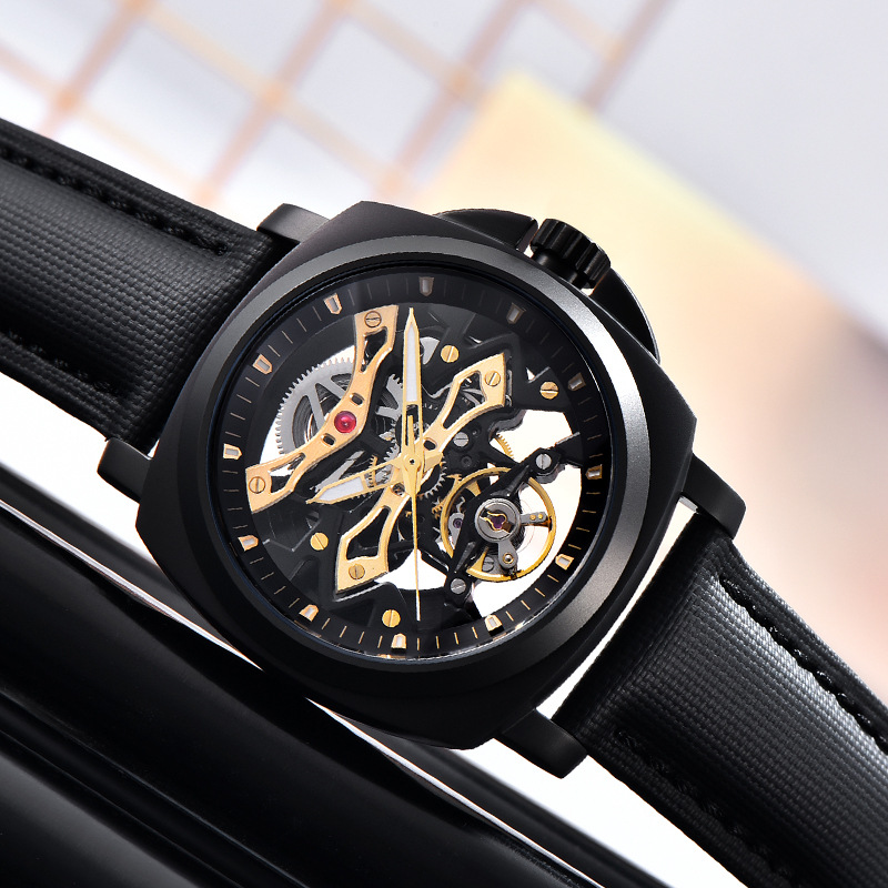PAGANI DESIGN movimiento hueco hombre automático reloj mecánico impermeable reloj de pulsera de acero inoxidable PD-YS017