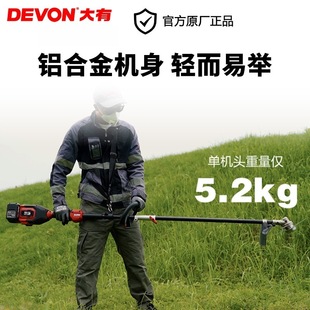 Dayou 20V Brushless Lithium Electric Lawn Mower 4825 Electric Pruning Shears and Brush Cutter to Cut Branches and Lawn Scissors