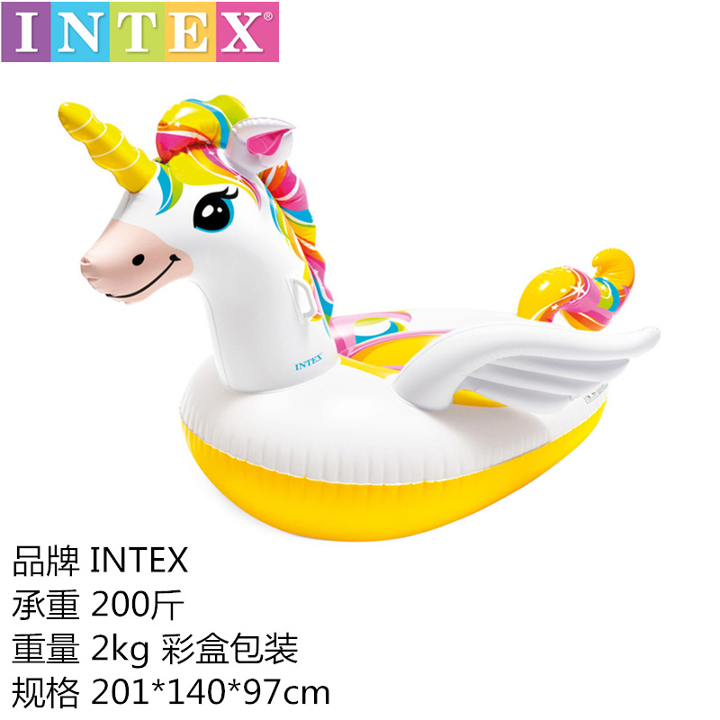 INTX anillo de natación para adultos Bestway colchón inflable de agua de gran tamaño salvavidas pato amarillo unicornio fila flotante