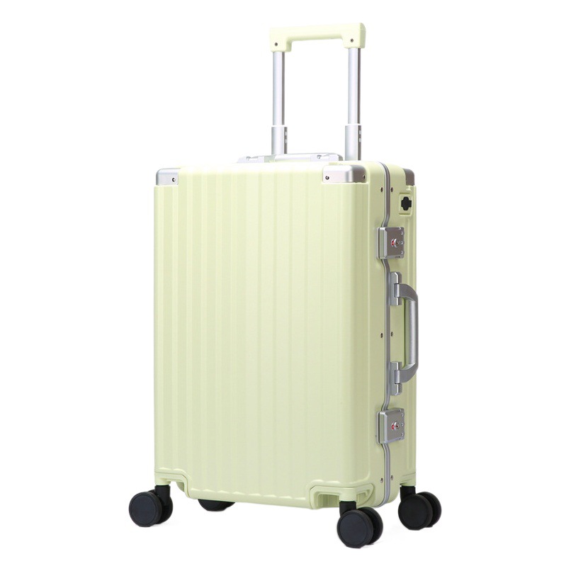 Equipaje PC maleta marco de aluminio caja de la carretilla rueda universal USB estudiante Masculino Femenino multi-función de la contraseña de 28 pulgadas Bo marca