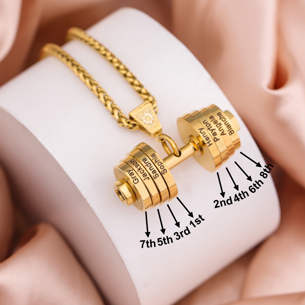 Collana con pendente a manubrio per uomo personalizzata_voghion.com