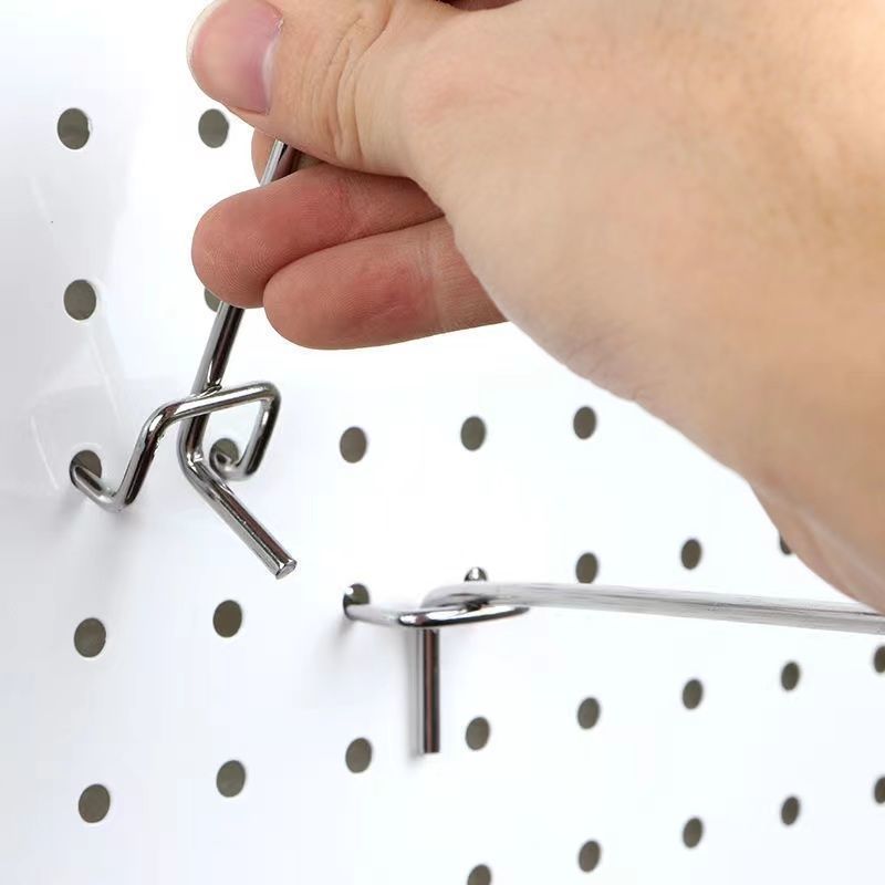 Supermarket Shelf Hook Double Line Hole Board Special Hook Accessories Perforated Board Hook-up Convenience Store Display Hook