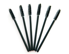 Disposable eyelash brush black rod spiral eyelash brush eyebrow brush beauty eyelash eyebrow shaping tool