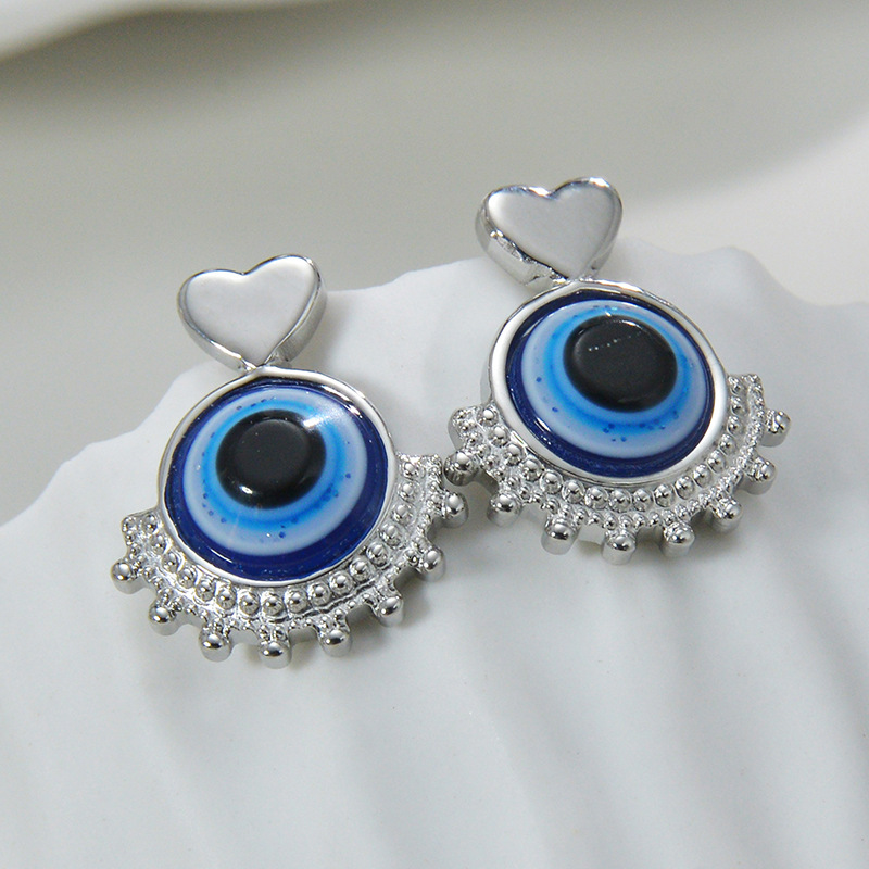 Fashion Geometric Stainless Steel Earrings Plating Turquoise Stainless Steel Earrings