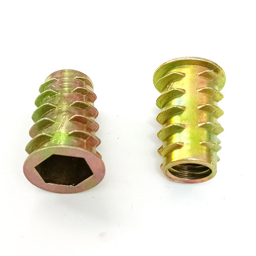 Inch alloy uninserted internal and external thread nut 5/32 3/16 1/4 5/16 3/8 with inserted internal and external thread nut
