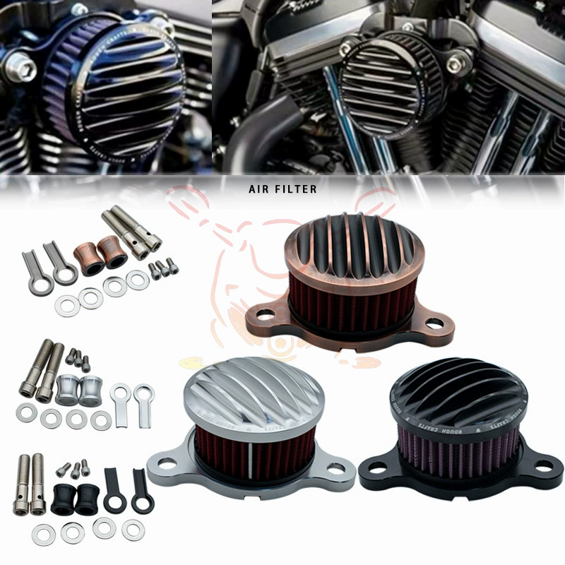 Аксессуары для мотоциклов Harley XL883/1200 X48, модифицированный алюминиевый забор с ЧПУ, ретро воздушный фильтр