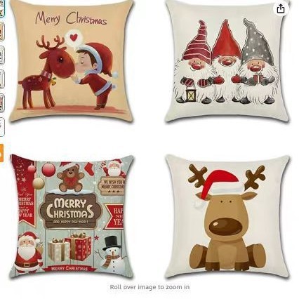 クリスマス枕カバー家の装飾枕 4 点セットリビングルームソファクッションカバー寝室の枕メーカー卸売|undefined