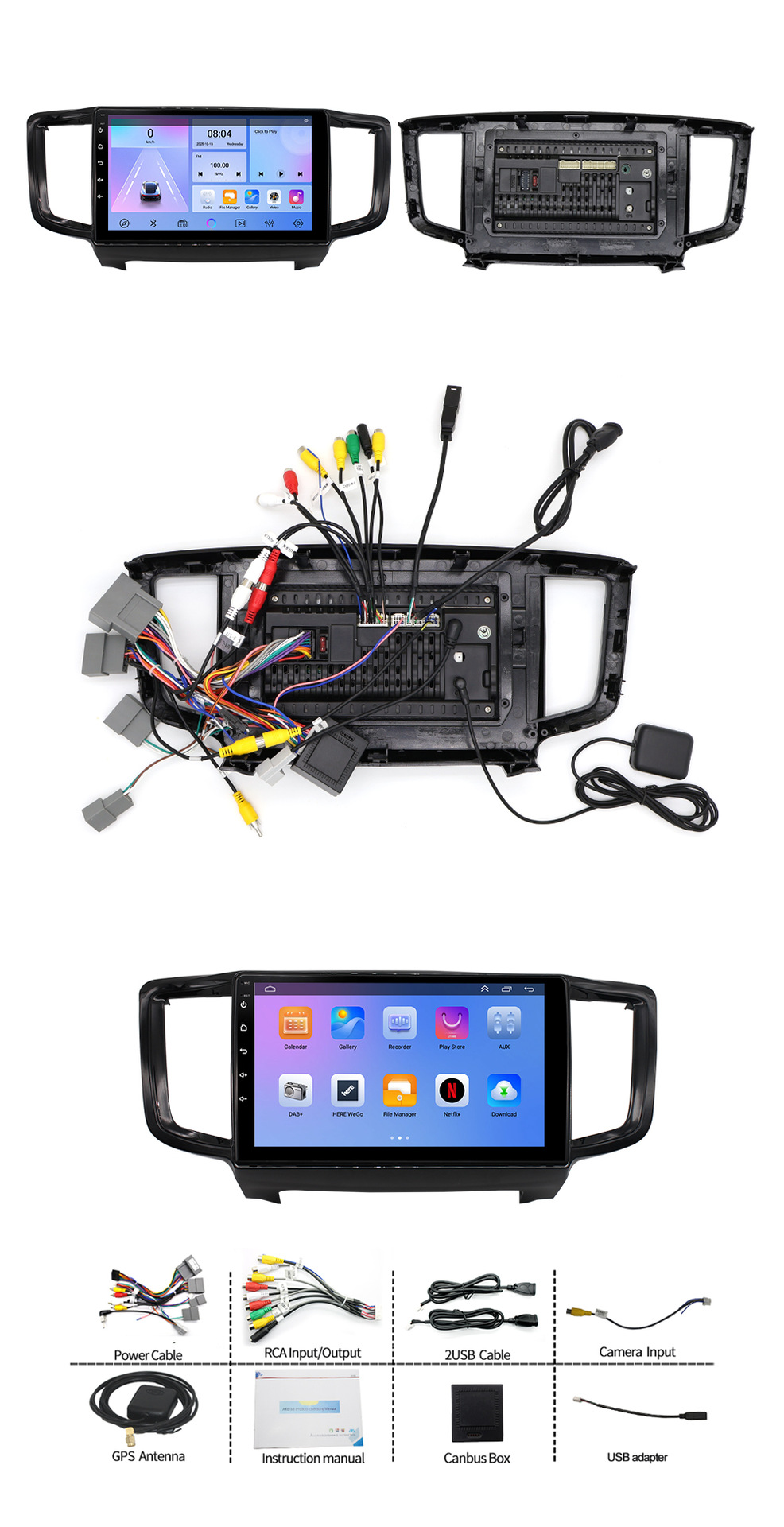 Suitable for Honda Odyssey 2015 Model Android Navigation Car Gps All-In-One Device Car Reversing Media Navigation
