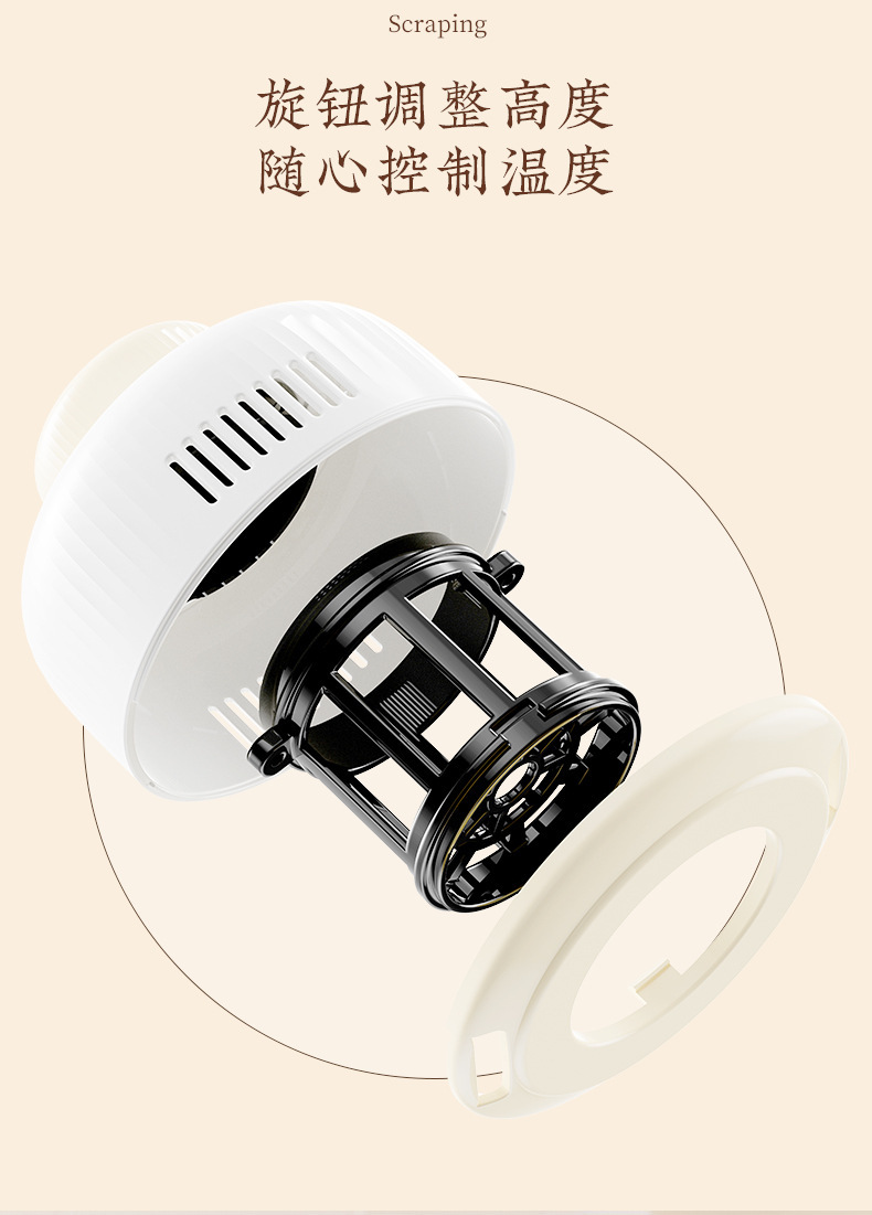 Portable Moxibustion Box Low Smoke Household Moxa Warmer Full Body Use with 30 Aged Moxa Sticks key features