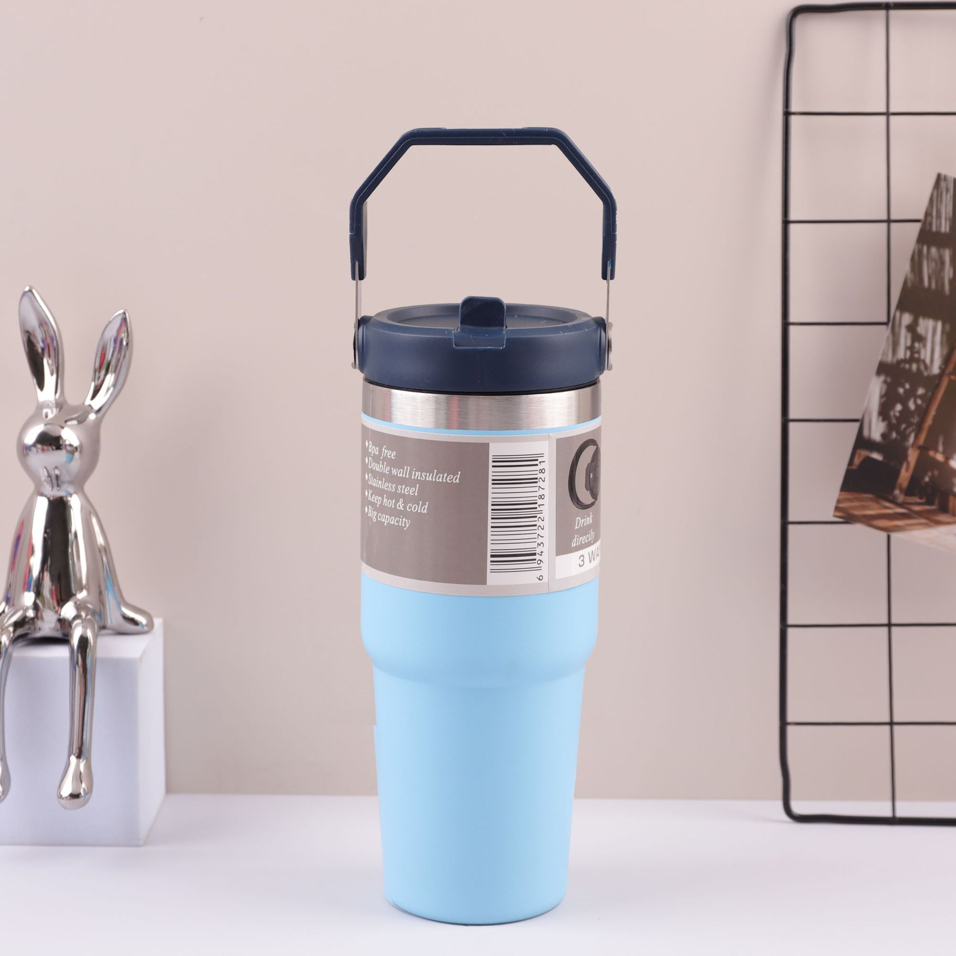 30o el Sudeste Asiático popular portátil coche taza 304 taza de vacío de acero inoxidable olla de viaje taza de helado portátil de mantenimiento en frío