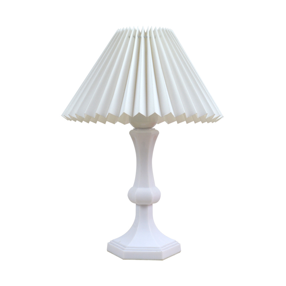 Celebridad de Internet transfronteriza cabecera nórdica ins chica creativa simple plisado acrílico moderno bar hogar dormitorio lámpara de mesa