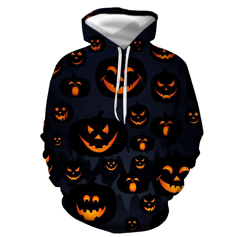 Capa de viento de Halloween que deambulan por Europa y América Halloween Street Guard Tendencia Castle 2024 Ropa femenina para hombres Top Camisa 3D Sello