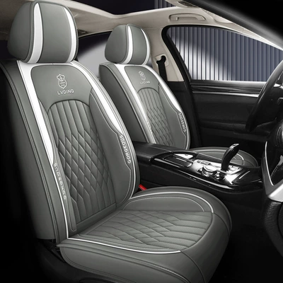 universal cushion – Universal seat cover - gray-single-seat-full-leather