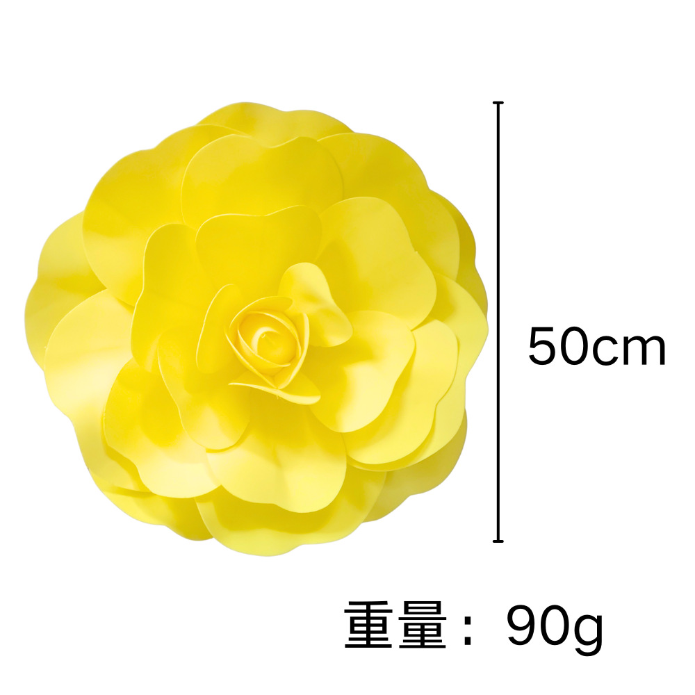 Red de celebridades, rosa amarilla, ratán, pared de flores, simulación, fotografía de fotos de bodas, decoración de fotos, flores de ratán, arte floral al aire libre