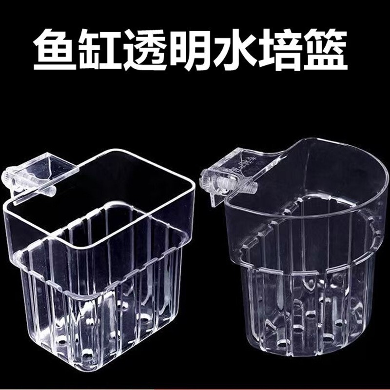 金魚鉢壁掛け水培箱水草栽培カップ壁掛け水植物棚造景吊り式水培定植かご|undefined