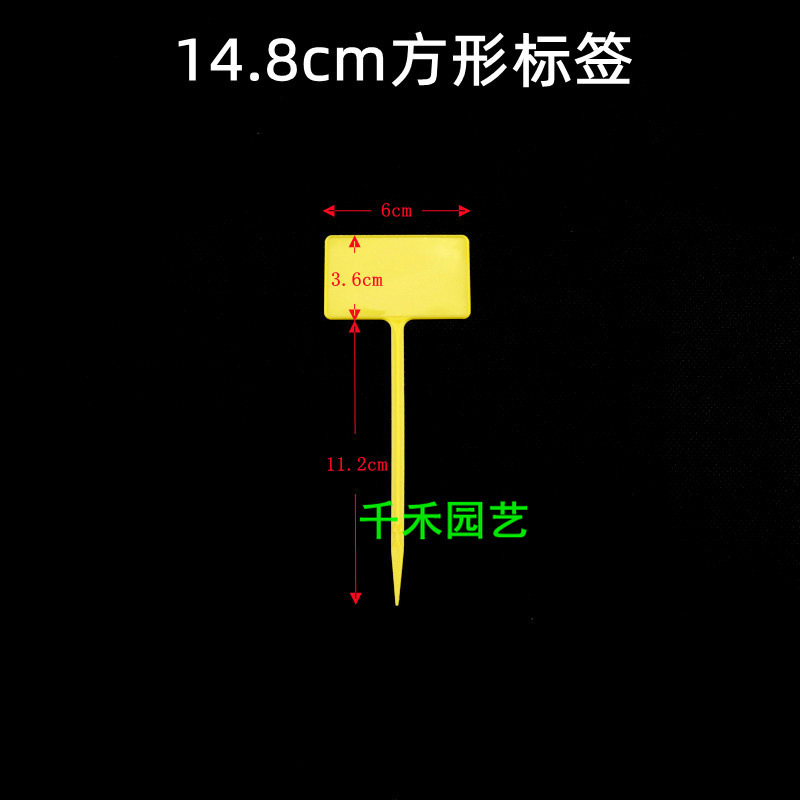 Yellow 14.8cm square label
