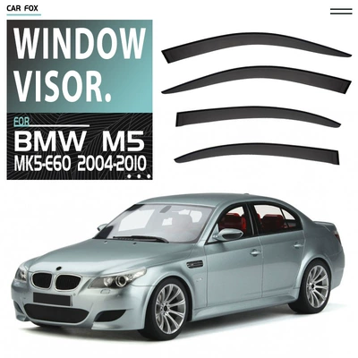 Rain shield — F10 - standard-packaging-without-logo-bmw-m5-mk5-e60-2004-2010-plexiglas-no-bright-strips-rain-shield