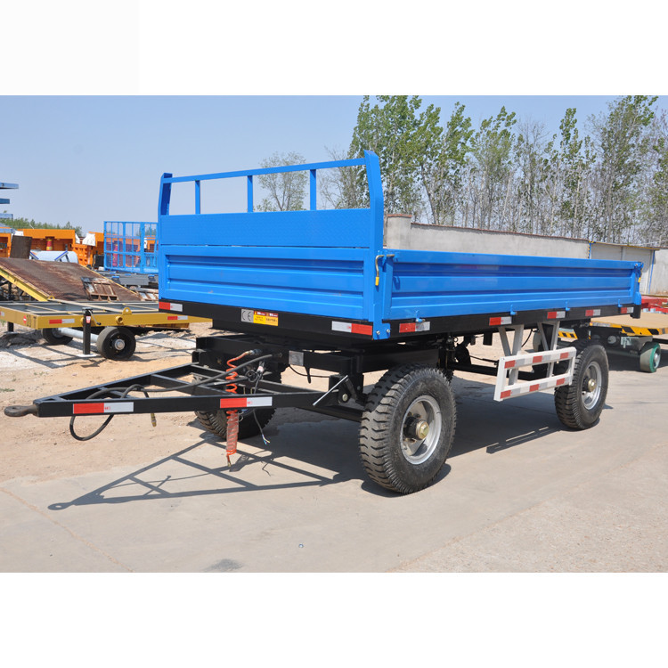 5吨左右侧卸拖车 农用自卸拖车 拖拉机拖车 全挂拖斗