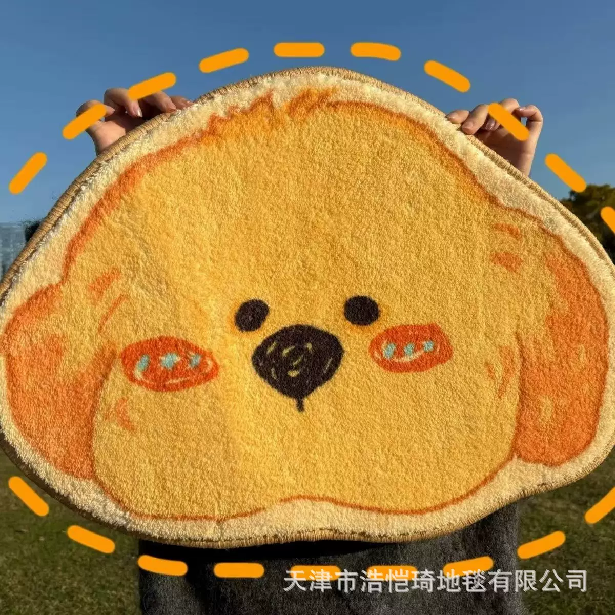 卡通可爱超萌卧室垫浴室卫生间厕所门口脚垫吸水速干仿羊绒毯