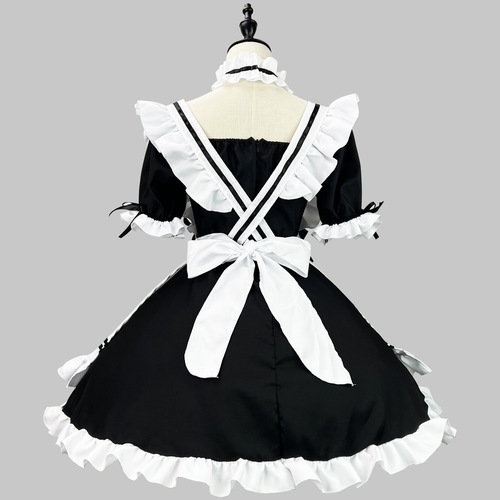 Cross-border Amazon Classic Black and White Maid Costume, Maid Outfit, Halloween Costume, Cosplay Performance Costume
