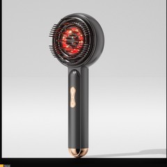 頭皮マッサージ櫛赤い光髪器防密脱健髪レーザー櫛頭部薬器育毛液導入櫛