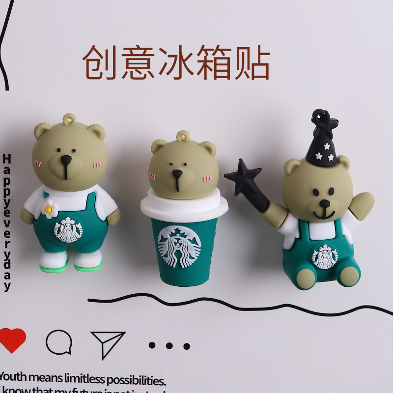 新款个性卡通动漫磁吸磁铁可爱米奇迷妮老鼠3D立体冰箱贴创意磁贴|undefined