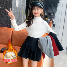 女童秋冬毛衣2025新款洋气儿童秋冬中大童圆领时髦小女孩长袖线衣